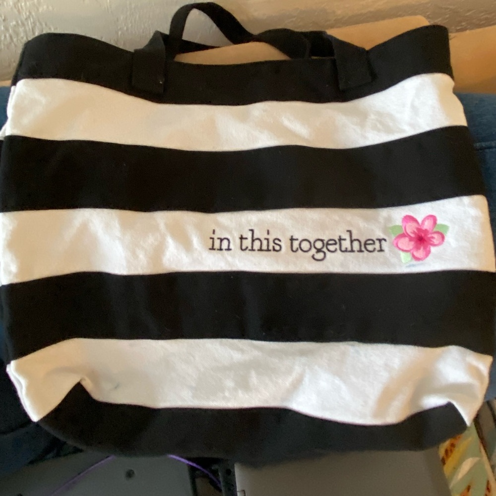 In This Together zippered tote bag